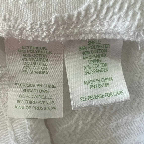 Lilly Pulitzer Zoya Ruffle Romper White Pineapple Pucker Jac Dress Size 14 - Picture 4 of 6